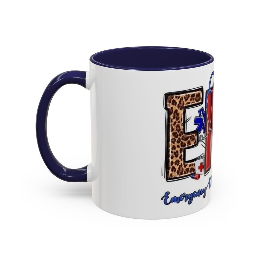 EMT Coffee Mug — Emergency Medical Technician Ambulance Stethoscope Design (11/15oz) Medical Christmas Mug