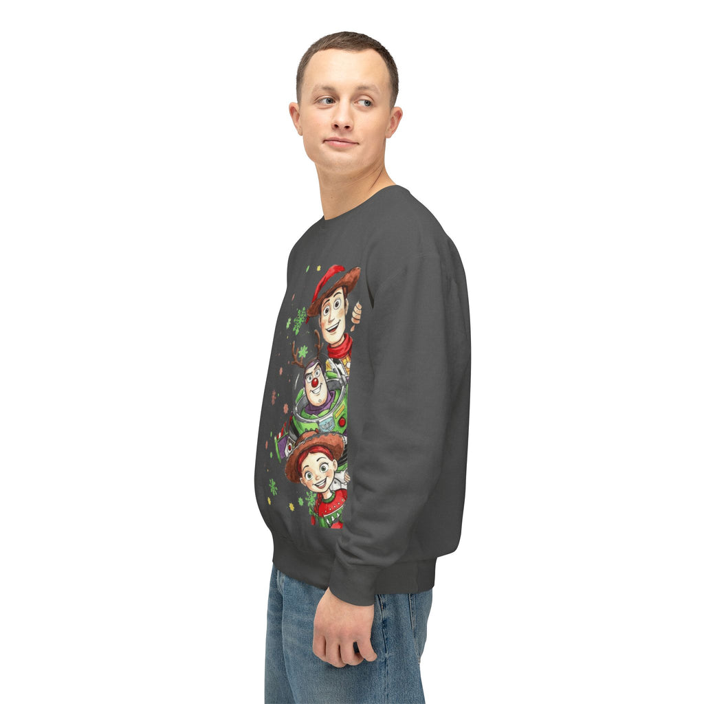 Christmas Toy Cowboy Crewneck Sweatshirt  Festive Woody & Friends Holiday Sweatshirt Cartoon Christmas T-shirts and Sweaters