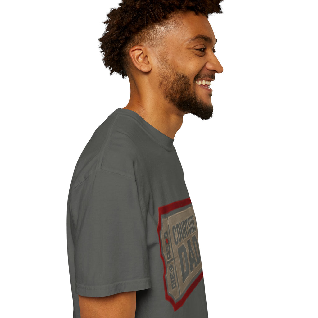 Courtside Dad T-Shirt — Vintage Ticket-Style Basketball Dad Tee