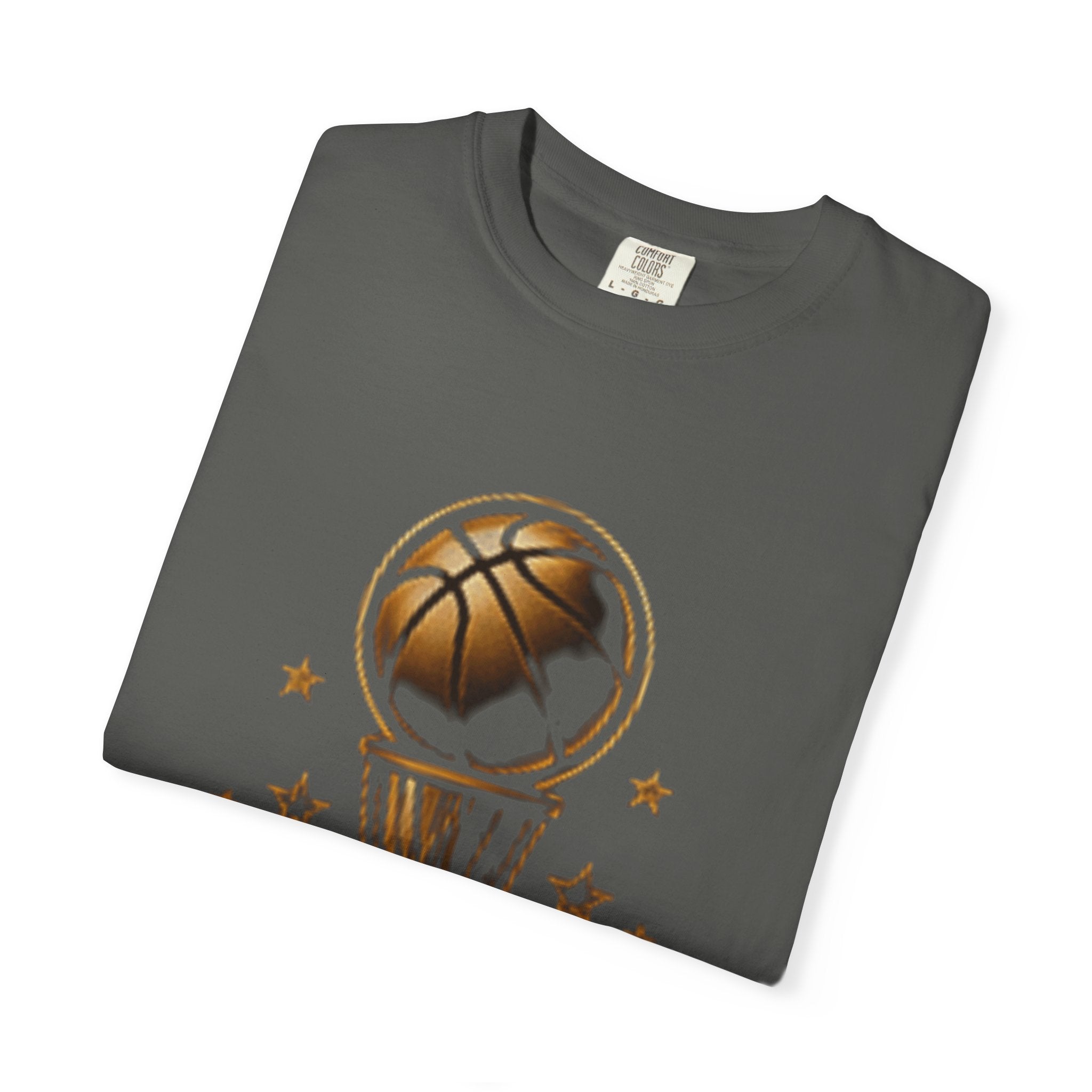 Basketball Dynasty T-Shirt — Vintage Gold Hoop Graphic