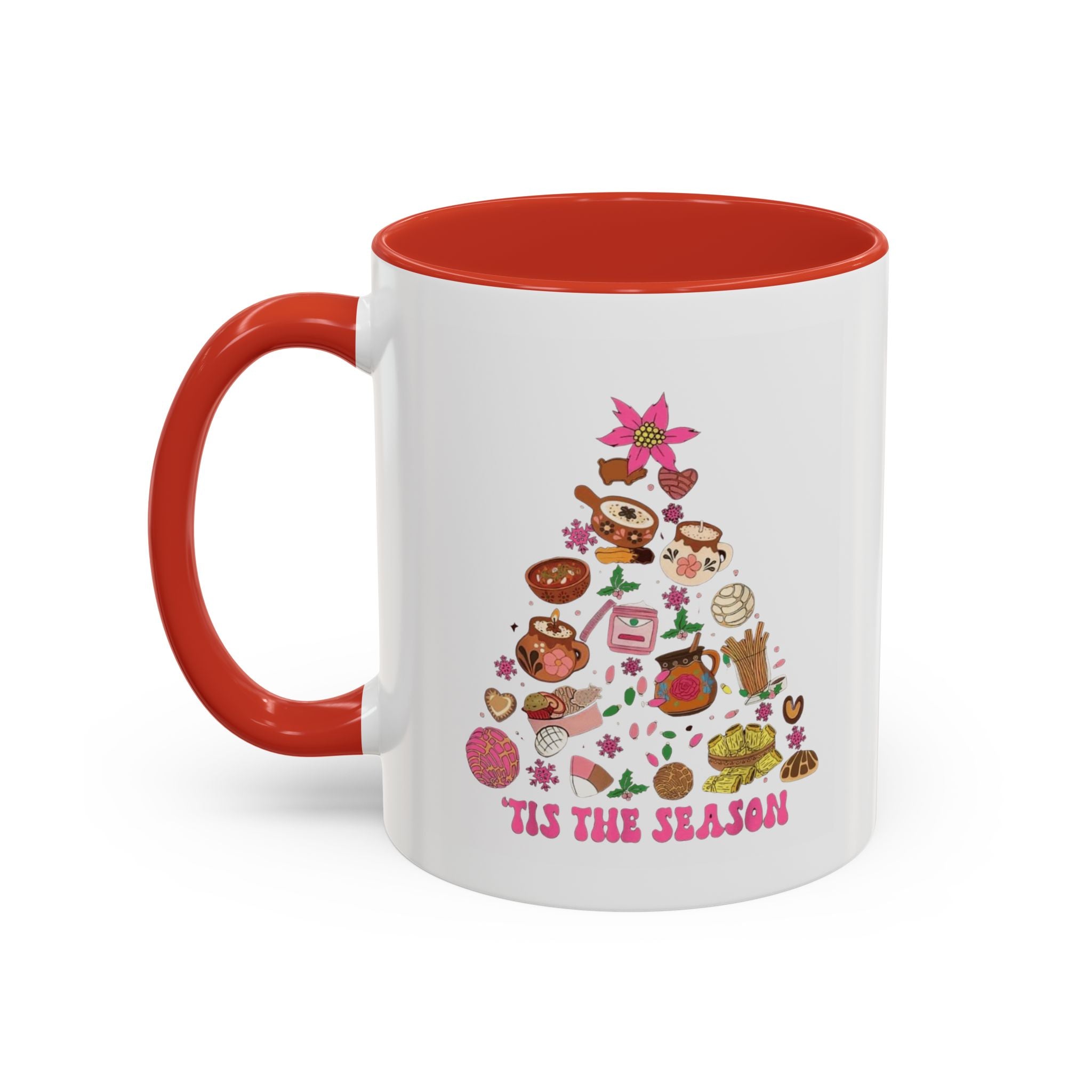 Coffee Mug - 'Tis the Season' Holiday Cookie Tree Accent Mug (11/15oz)
