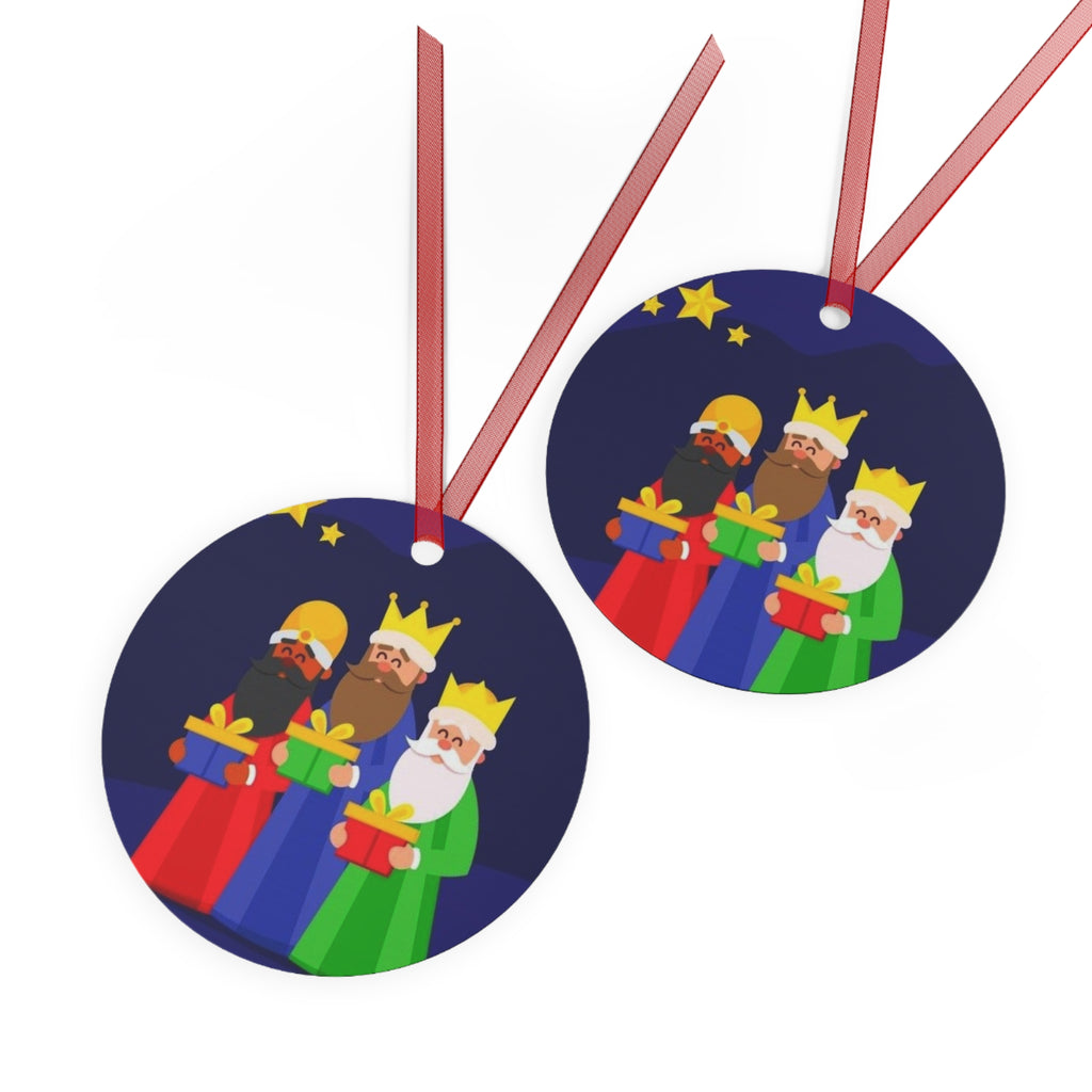 Christmas Metal Ornaments with Three Kings Design