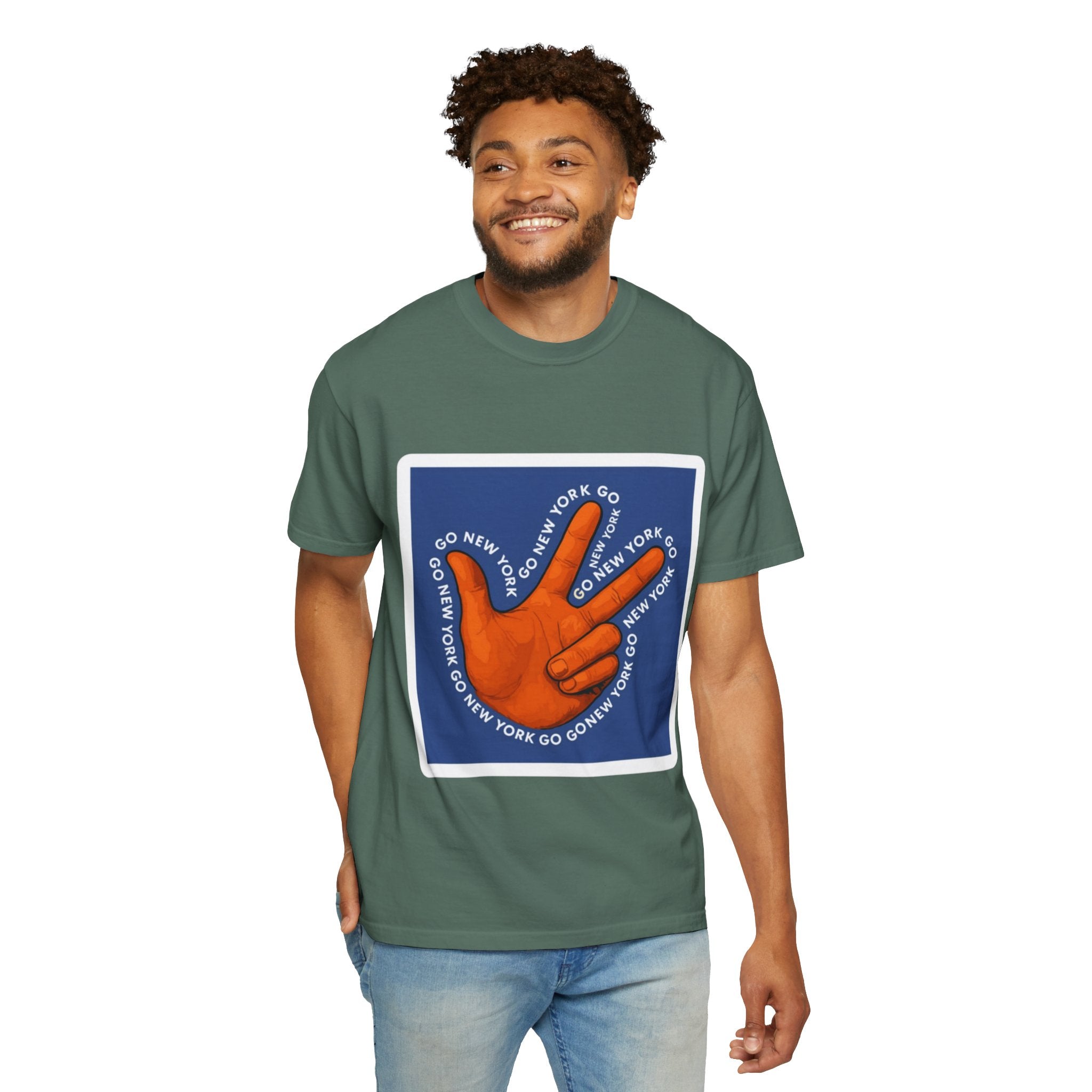 Go New York Hand Graphic T-Shirt