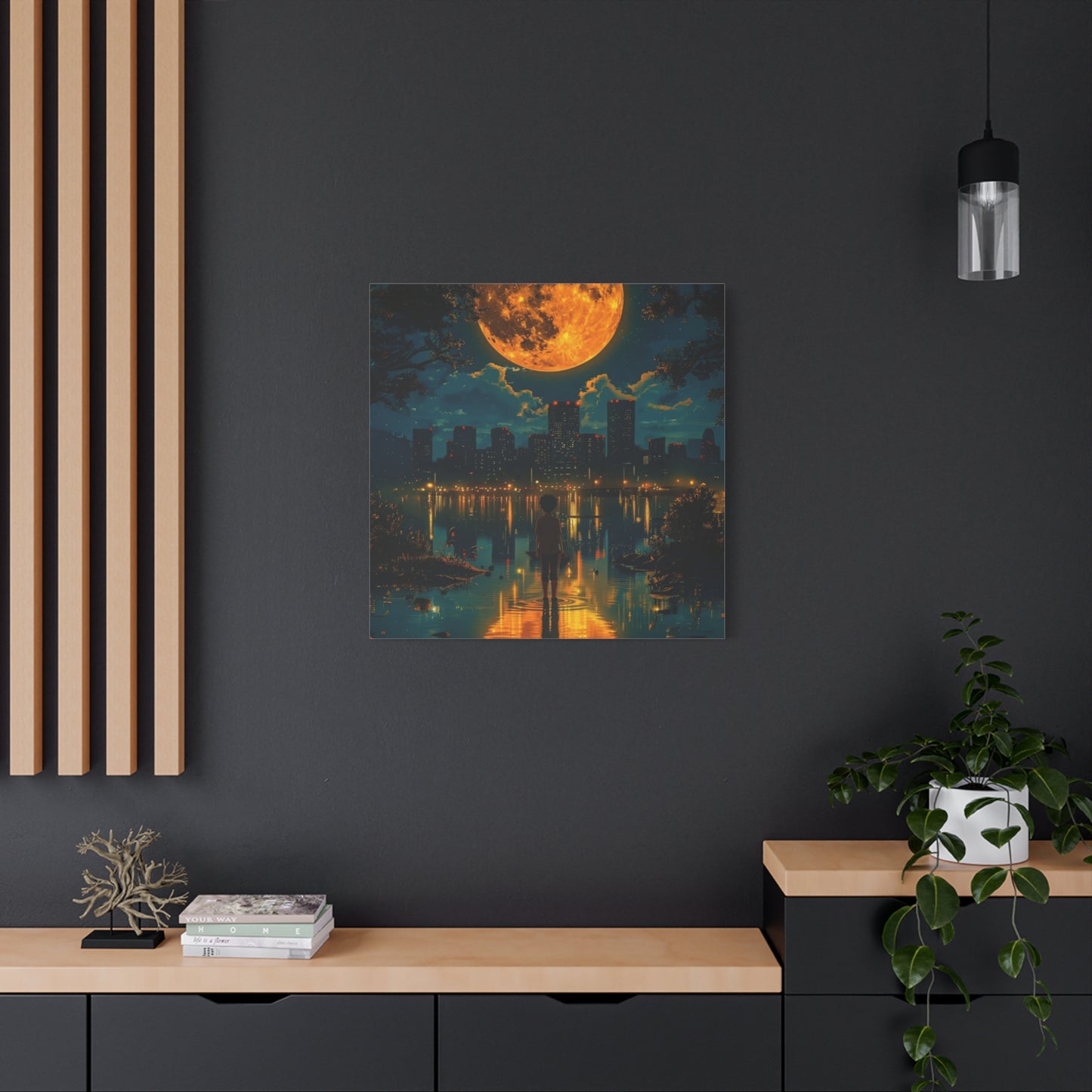 Because words have the power to move you let them live on your wall, Unique Nightscape Decoration, Perfect for Any Occasion