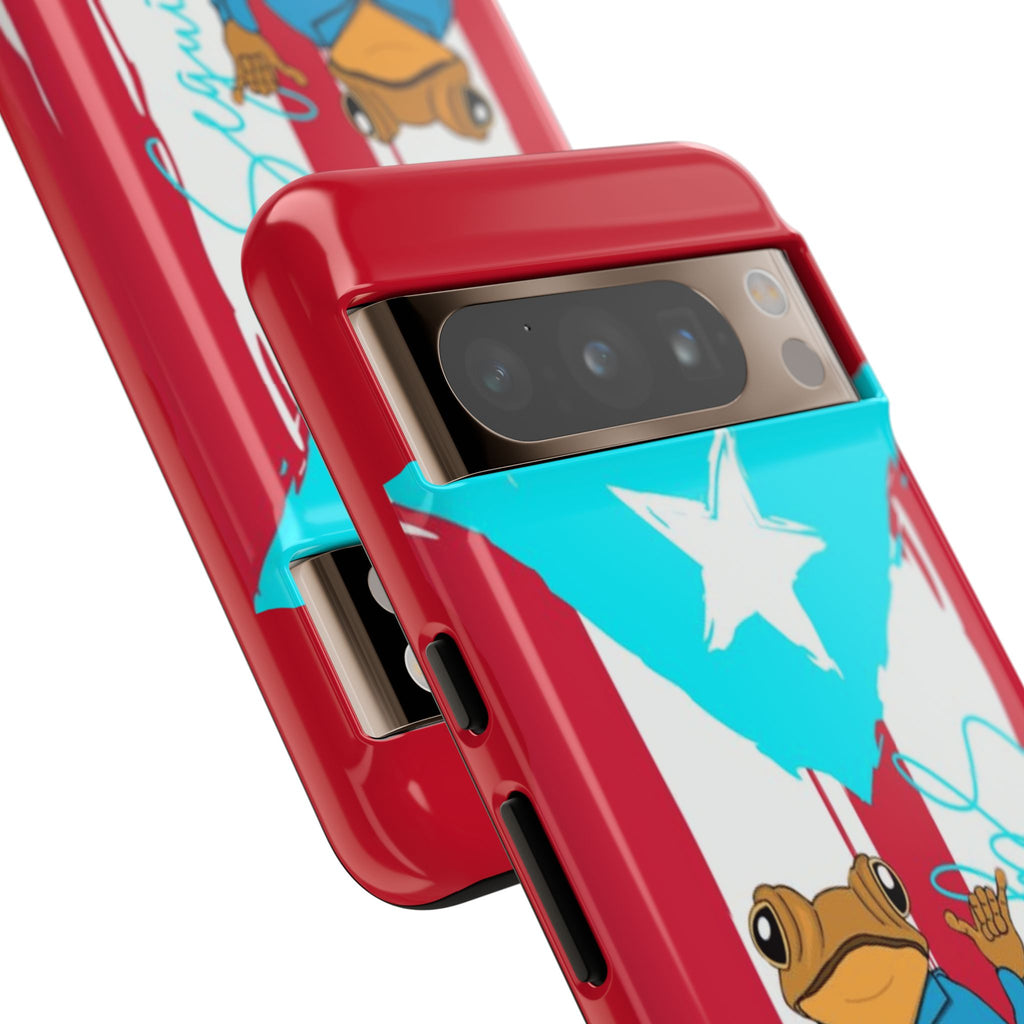 Puerto Rican Flag Frog Design ("Señorita Hops")Phone Case Isla del Encanto Phone Case – Puerto Rican Style