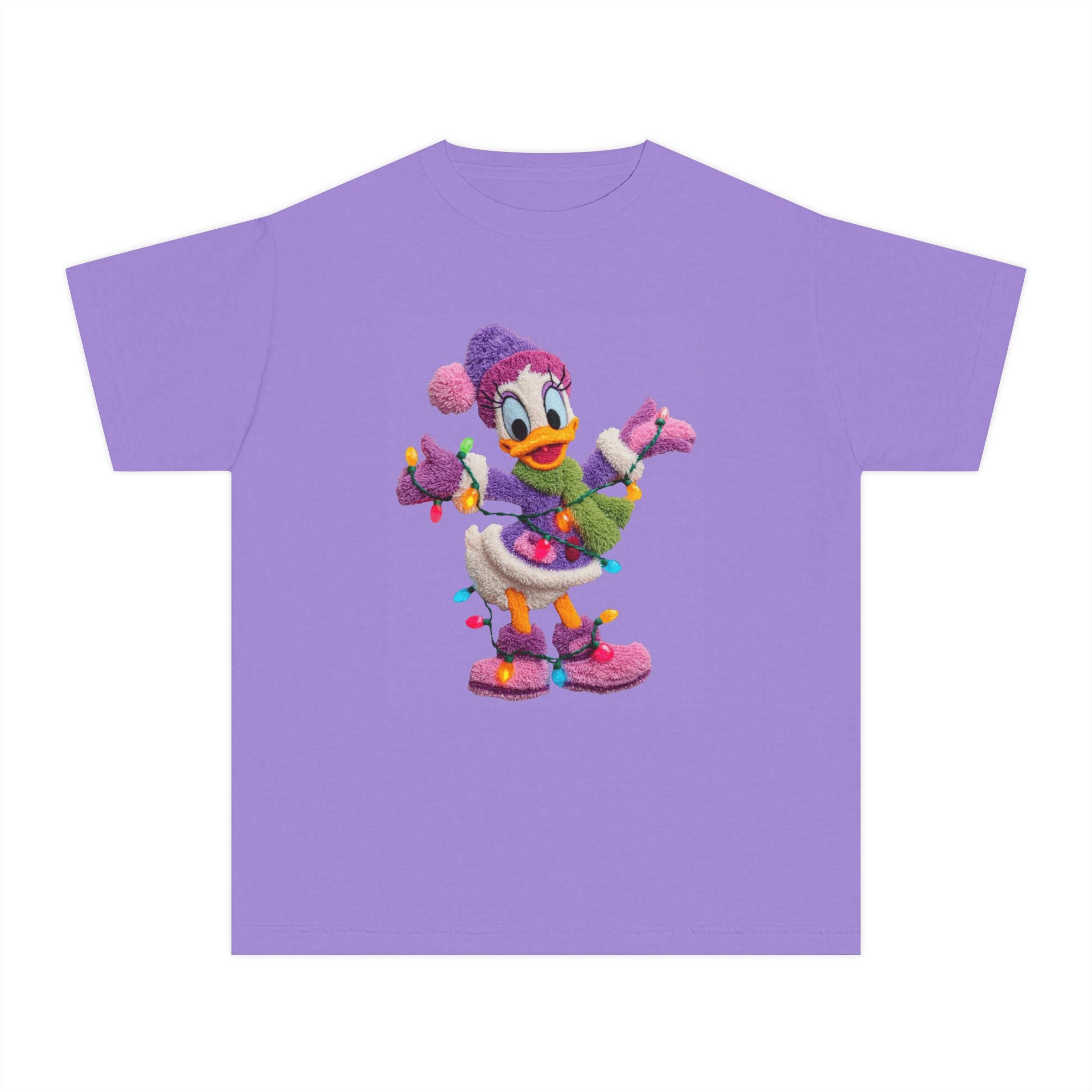 Duckling Holiday Tee — Cute Winter Lights Kids T-Shirt