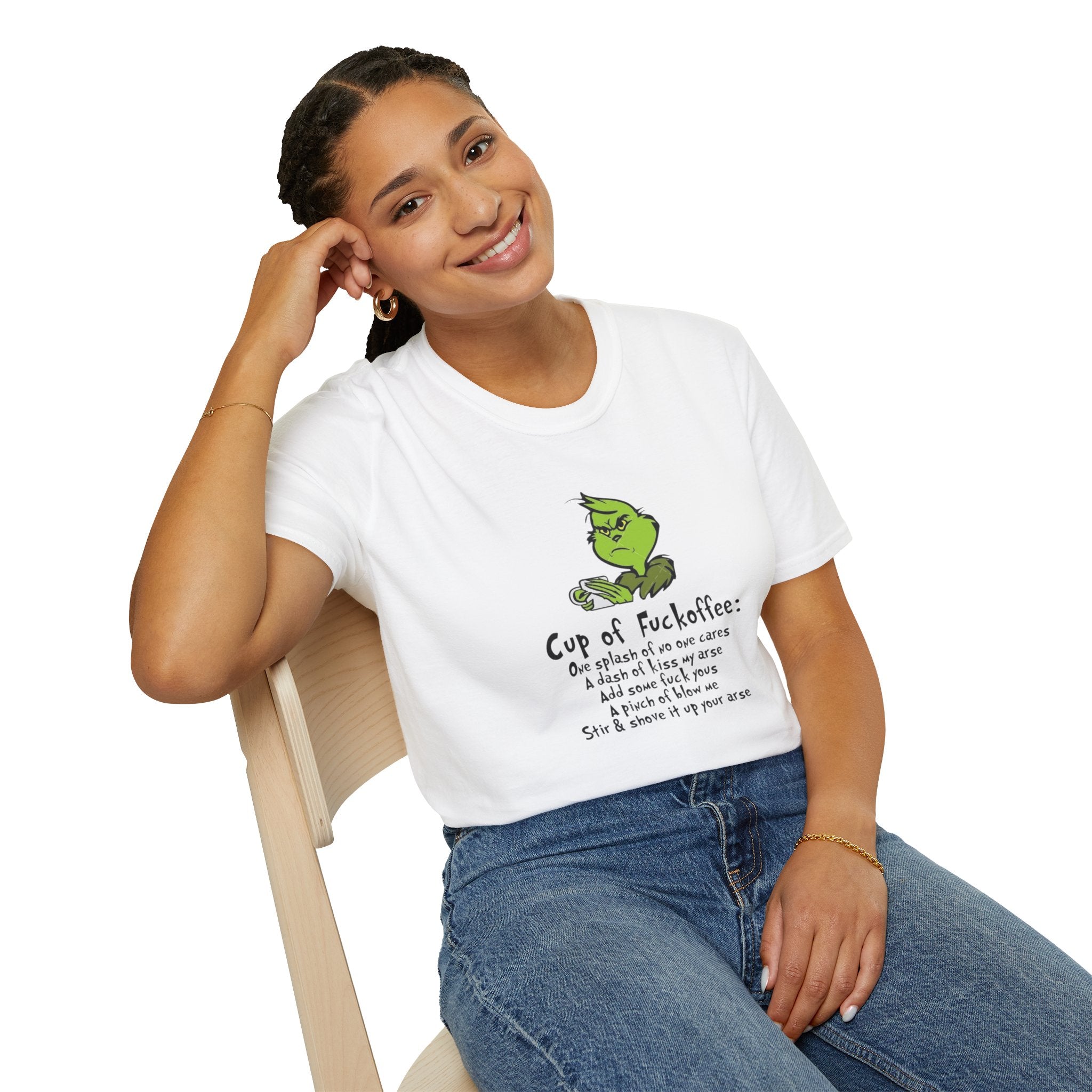 Holiday Apparel | Christmas Tees & Sweatshirts with Festive Quotes Funny Grinch Coffee Lover T-Shirt
