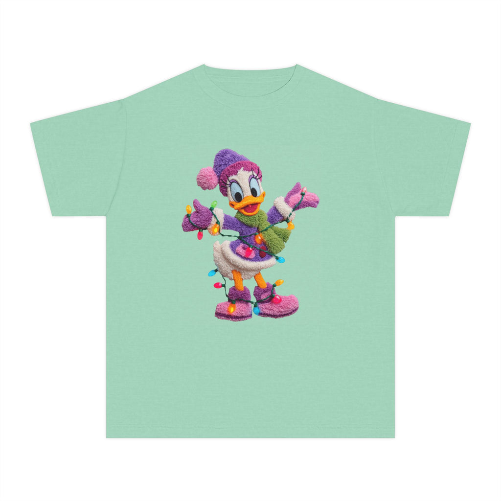 Duckling Holiday Tee — Cute Winter Lights Kids T-Shirt