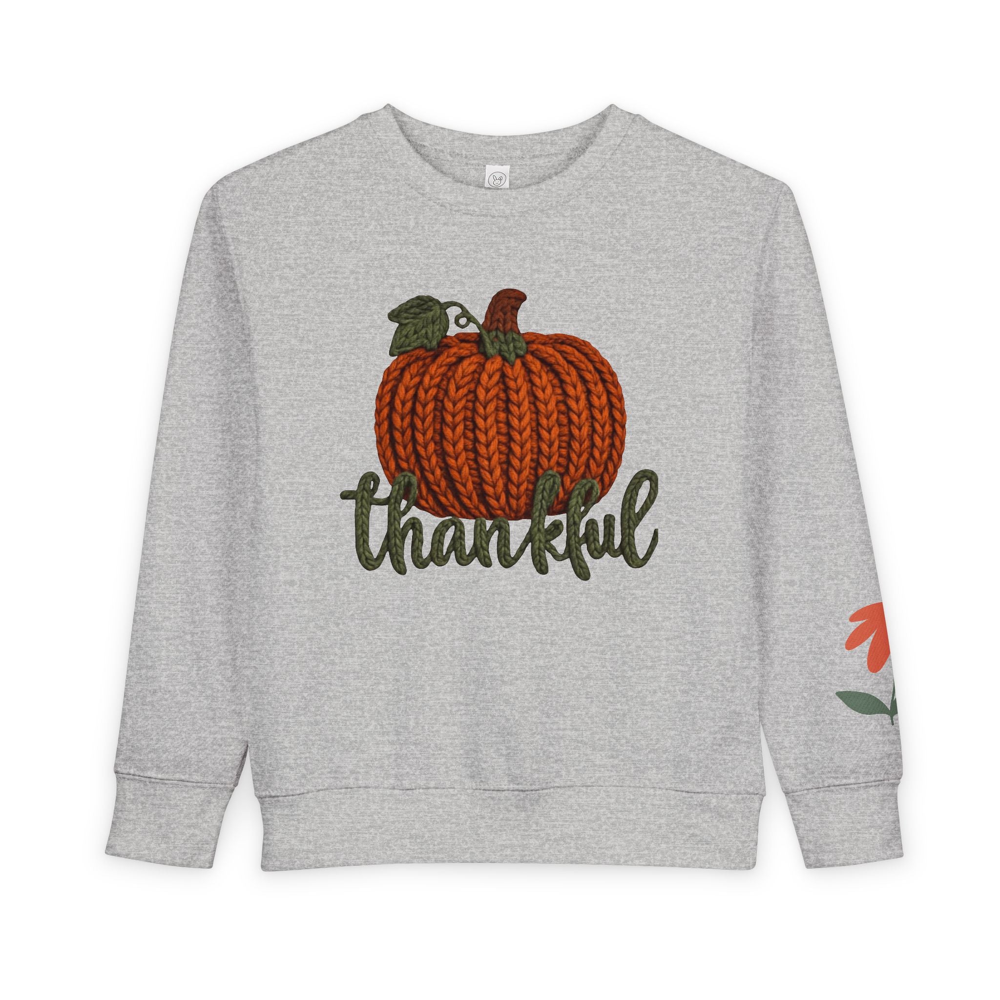 Toddler Sweatshirt  "Thankful" Pumpkin Fall Pullover