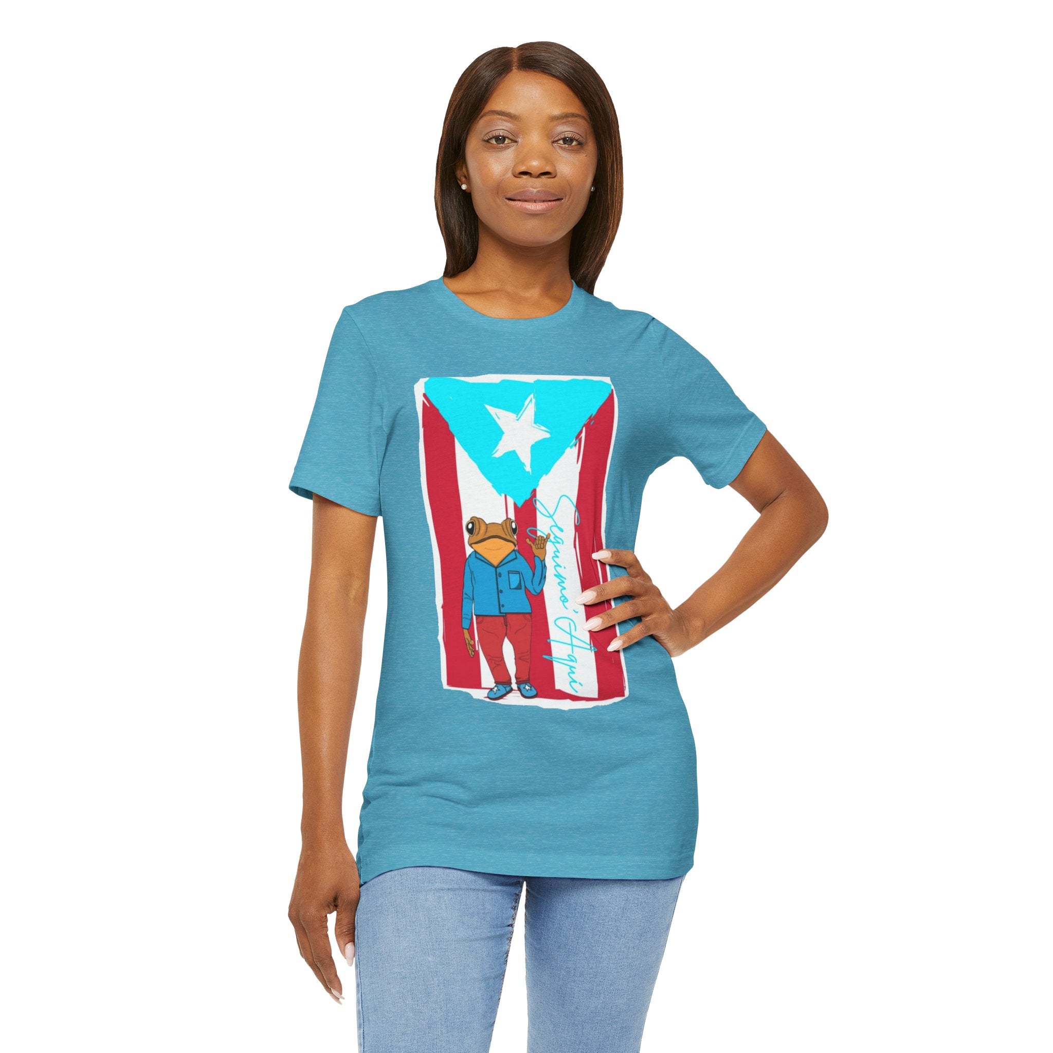 Puerto Rican Coqui Flag T‑Shirt  Boricua Pride Tee