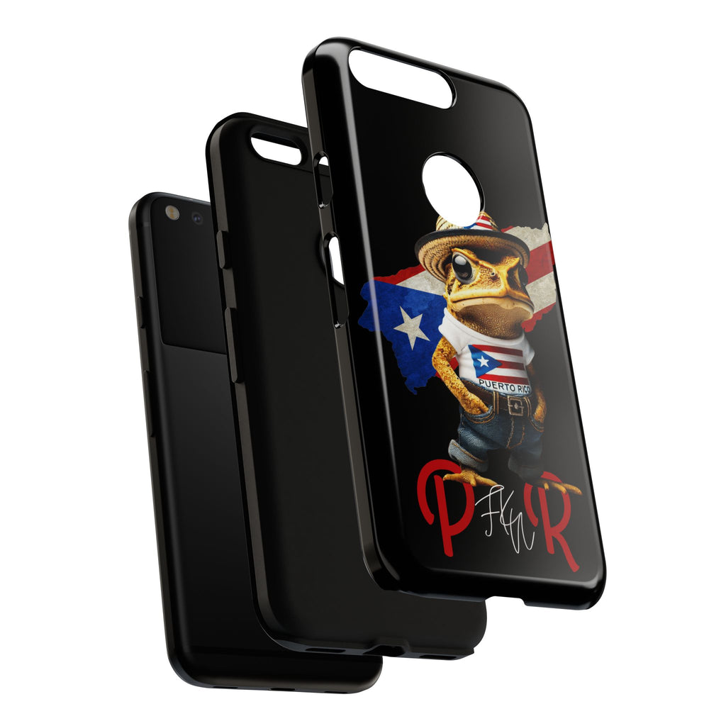 Puerto Rican Frog Tough Phone Case  Puerto Rico Flag Patriotic Protective Case