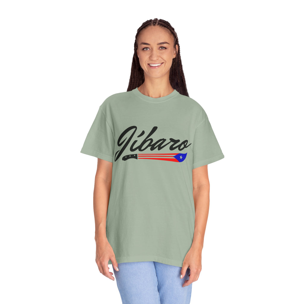 T-Shirt  "Jíbaro" Puerto Rican Heritage Tee (Back Machete  Sombrero de Paja Design) Puerto Rico’s Navidades