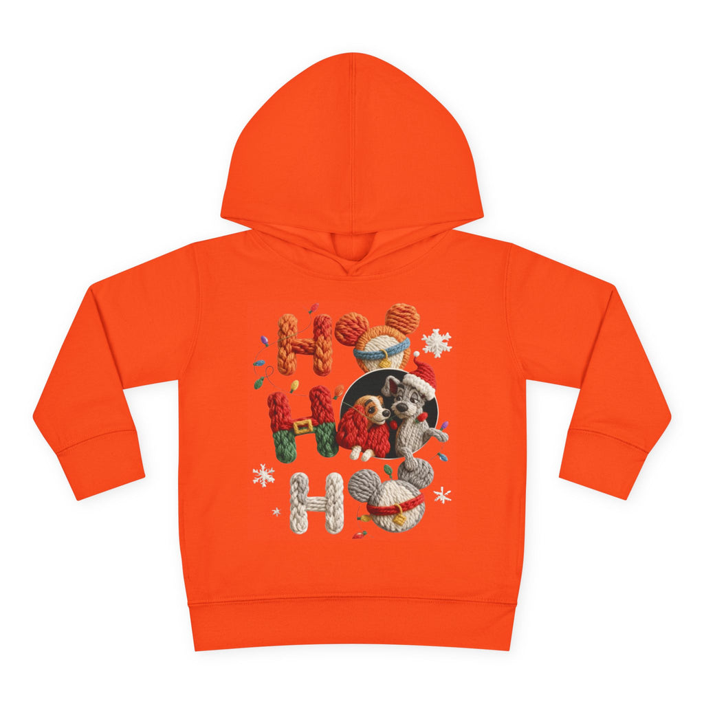 Toddler Hoodie "Ho Ho Ho" Festive Raccoon Christmas Pullover