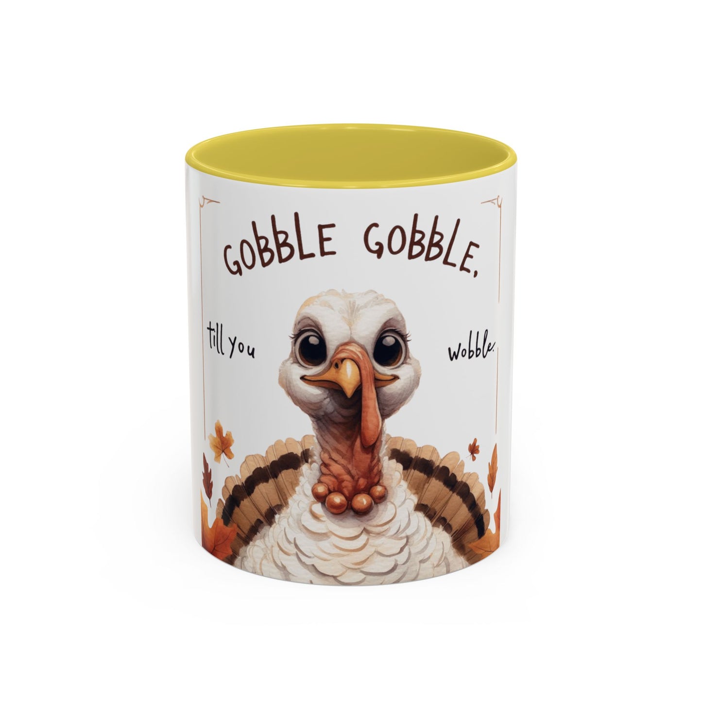 Mix cozy, aesthetic, and autumn-inspired sayings 🍁 Whimsical Thanksgiving Mug - Gobble Gobble Design