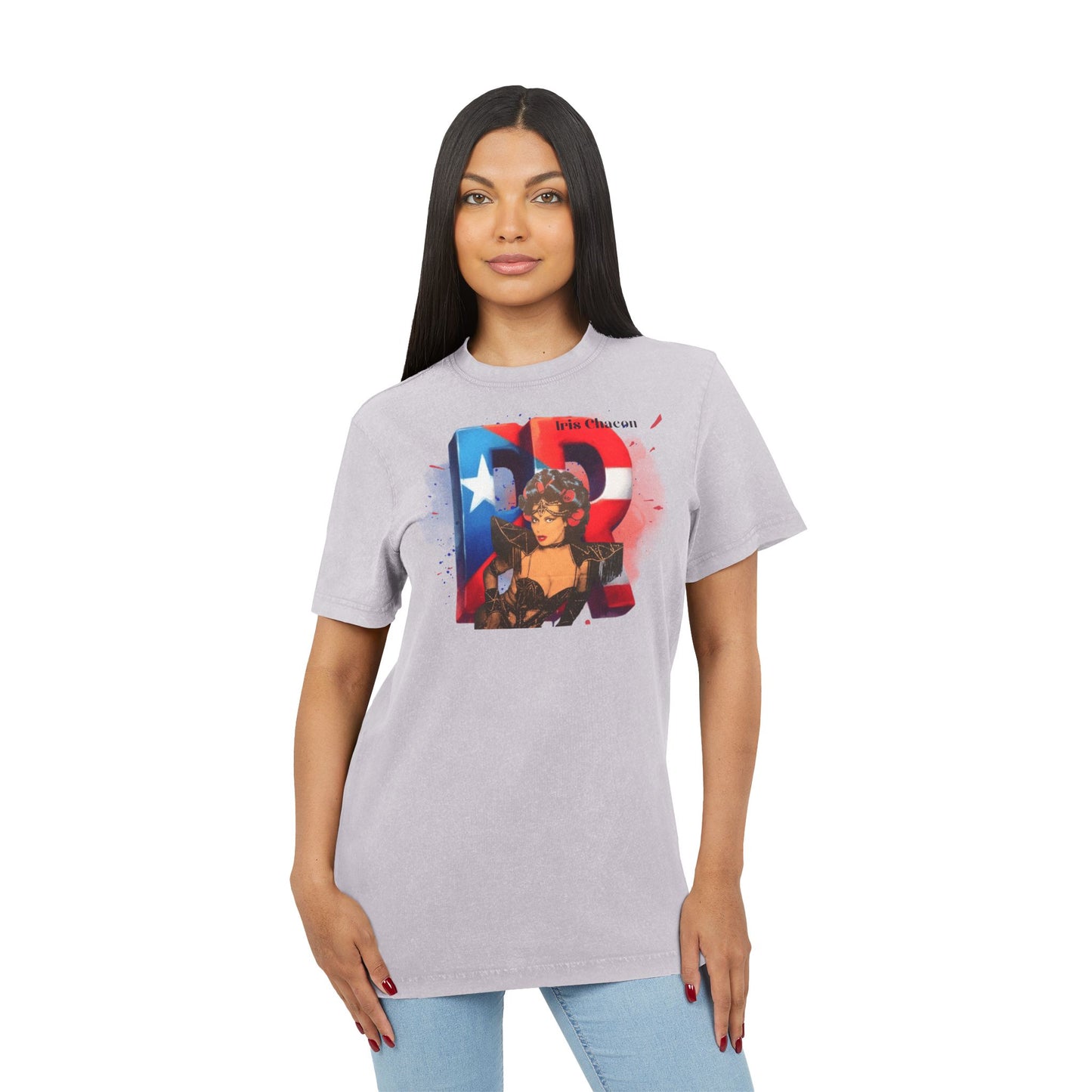 Puerto Rican Iris Chacon , Vintage Graphic Shirt, Casual Wear, Festival Apparel, Summer T-Shirt, Gift for Her