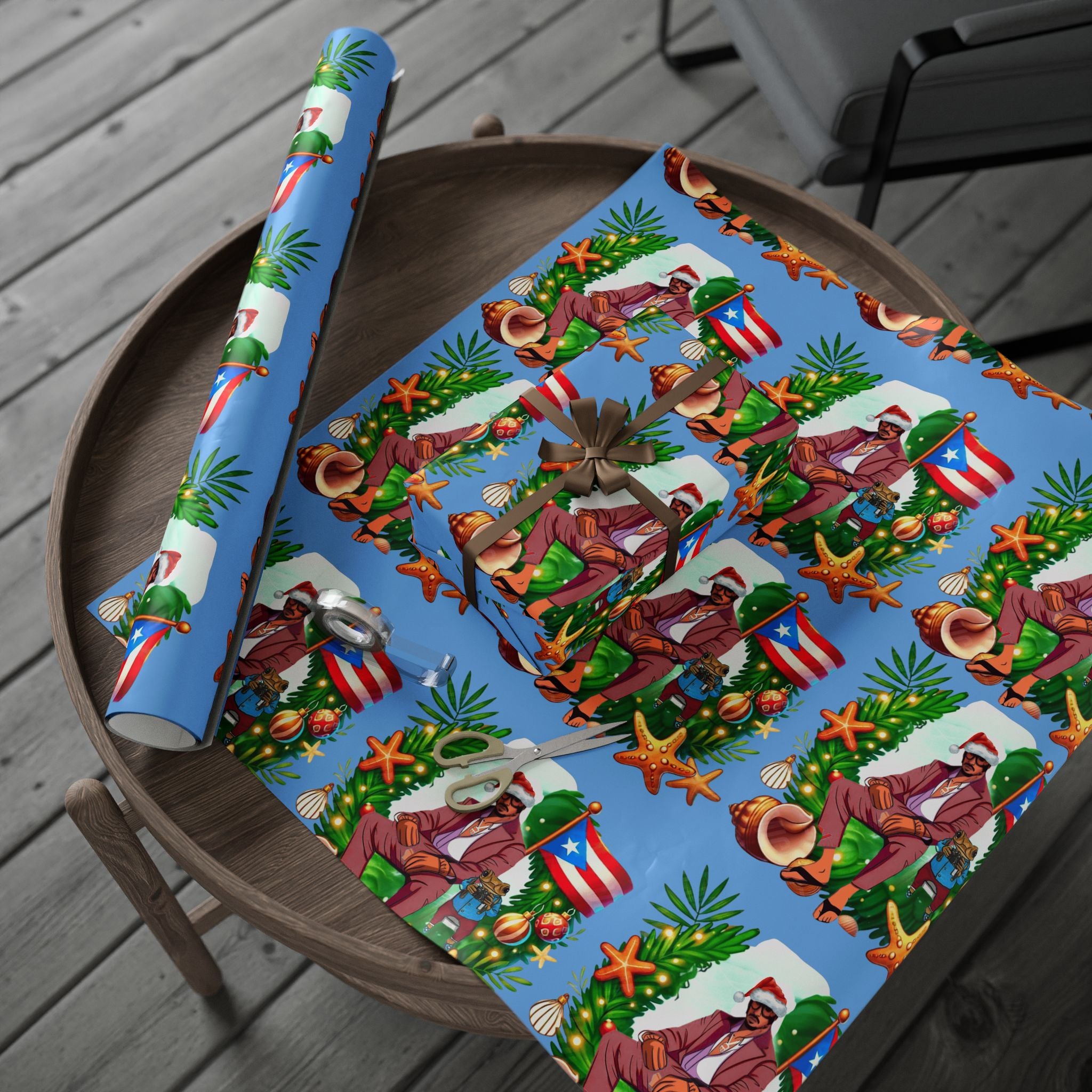 Puerto Rico Wrapping Paper – Cultural Gift Wrap | Boricua Heritage Design | Holiday & Celebration Gift Packaging