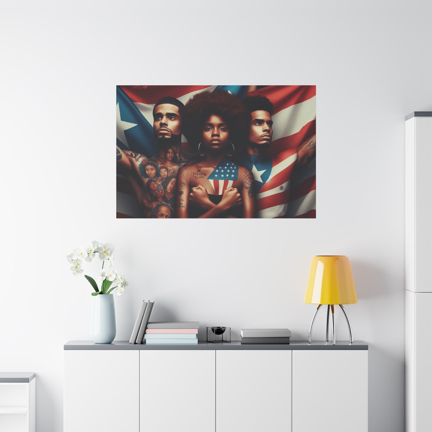 Rooted in Culture, Radiating Power Puerto Rican Wall Art, Unique Gift, Empowering Decor