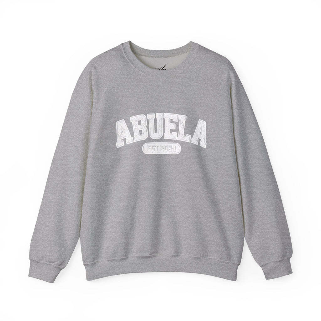 Abuela Varsity Crewneck Sweatshirt Cozy Grandma Gift Minimal Everyday Family Love Apparel