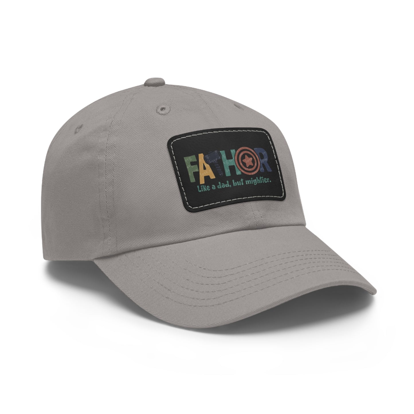 Stylish Dad Hat with Leather Patch - Perfect Gift for Fathers, Dads, Father's Day, Casual Wear, Outdoor Activities