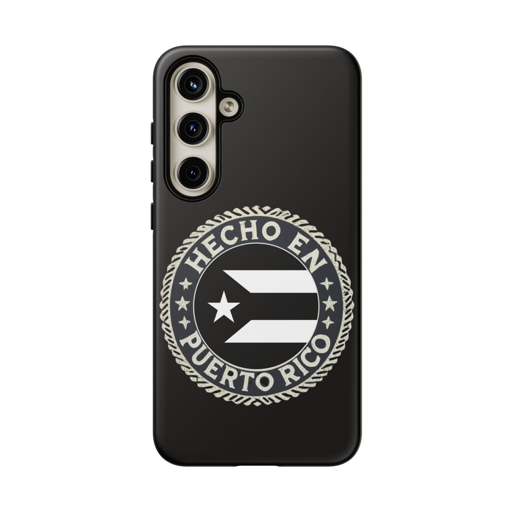 Hecho en Puerto Rico Phone Case  Puerto Rican Flag Emblem Tough Protective Cover