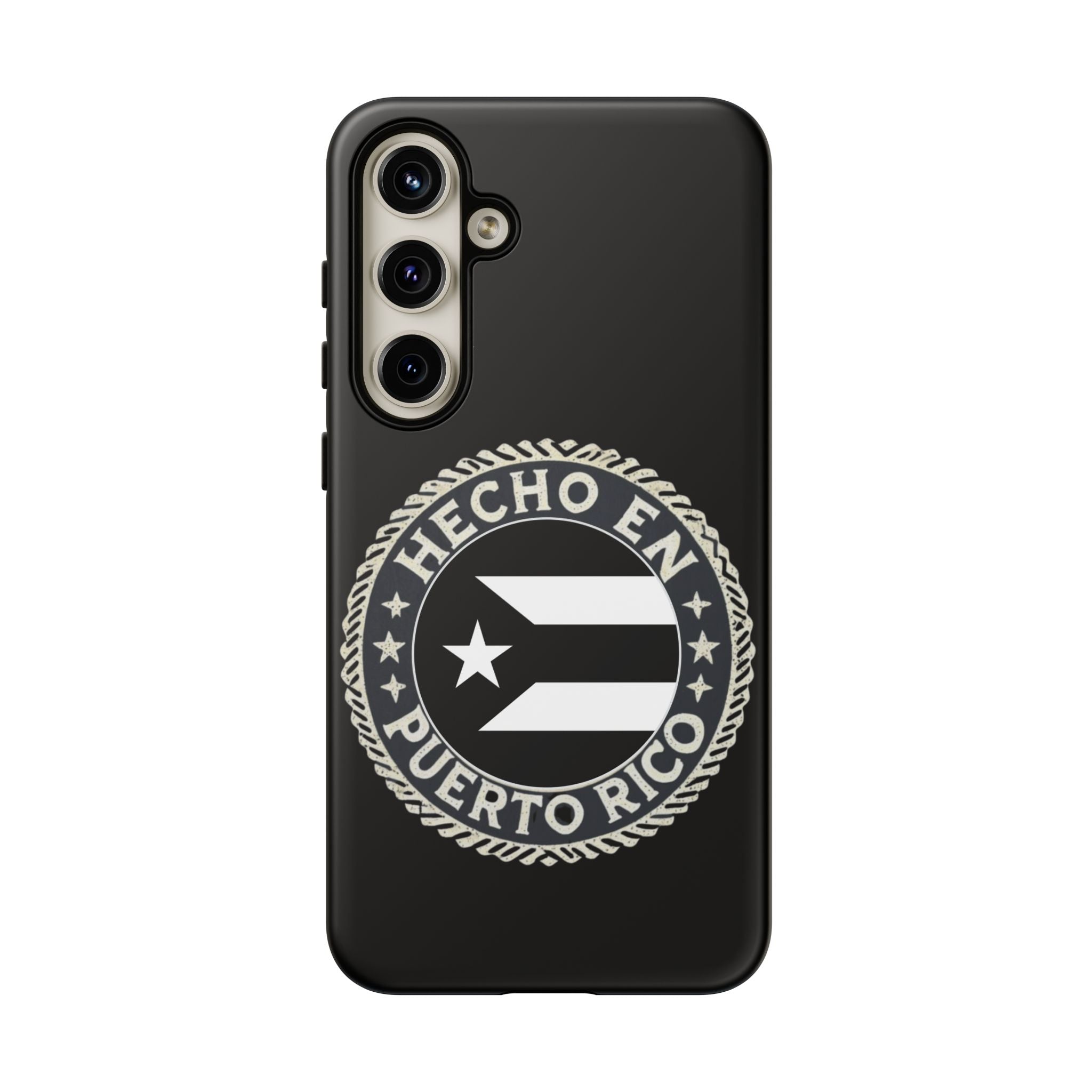 Hecho en Puerto Rico Phone Case  Puerto Rican Flag Emblem Tough Protective Cover