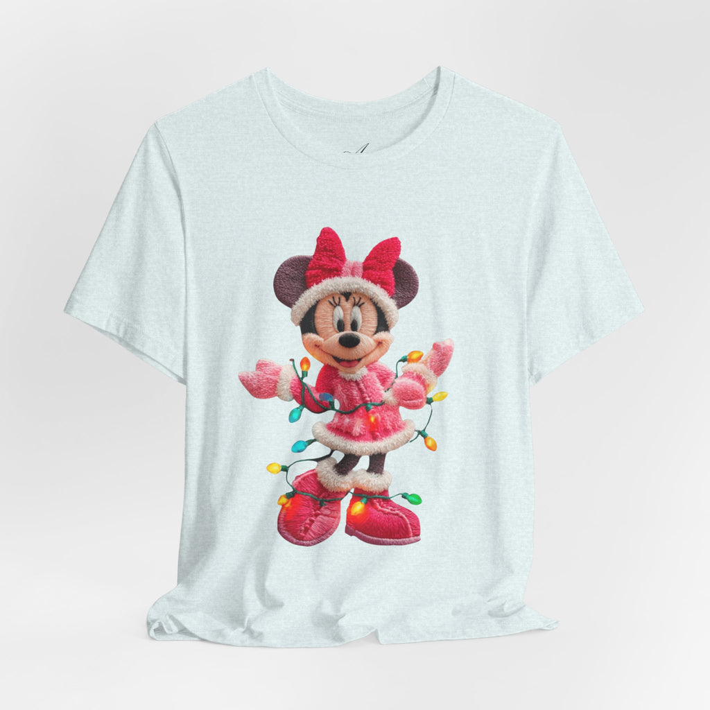 Minnie Mouse Holiday Lights T-Shirt Festive Holiday Designs