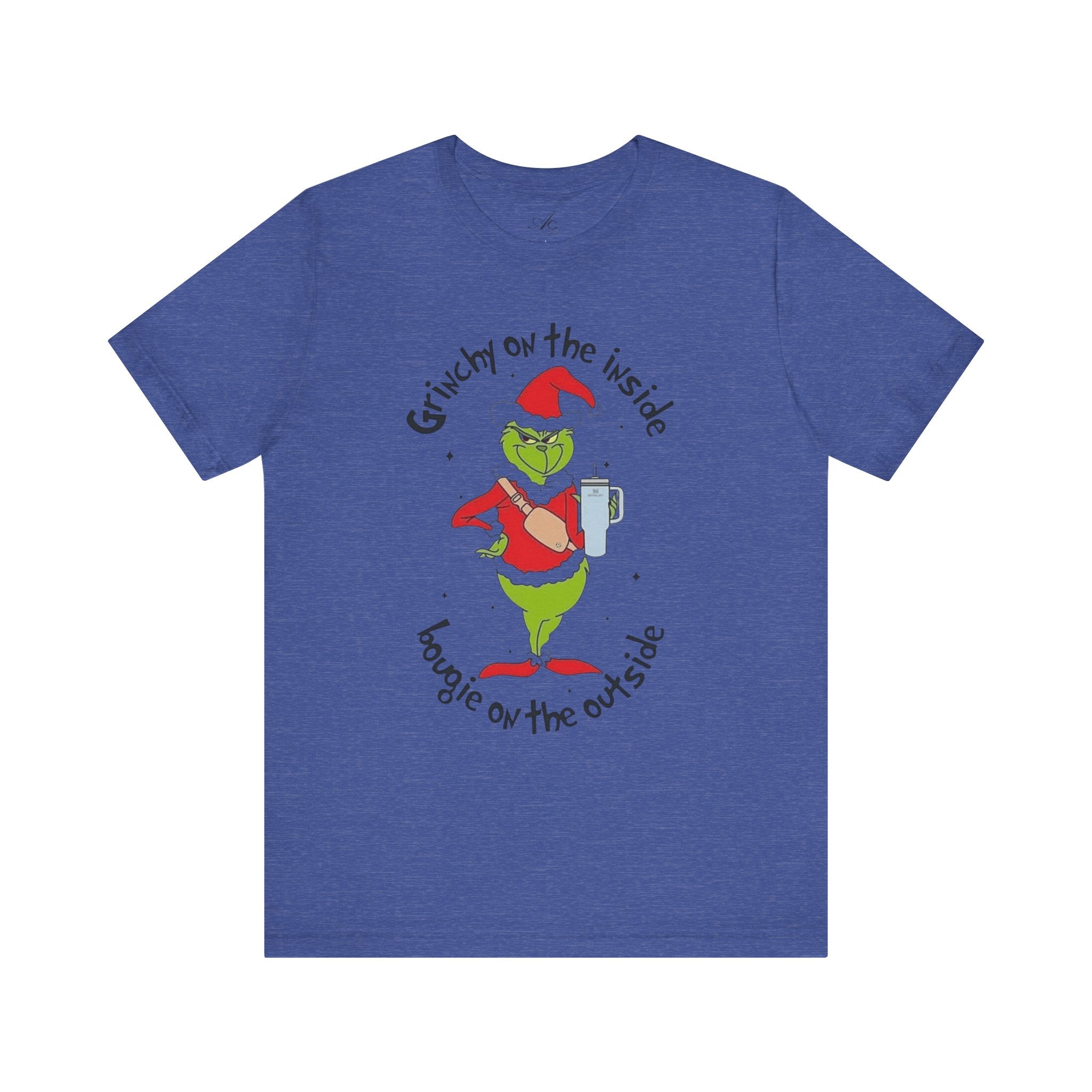 Grinch-Inspired Holiday Tee: 'Grinchy on the Inside, Boogie on the Outside'