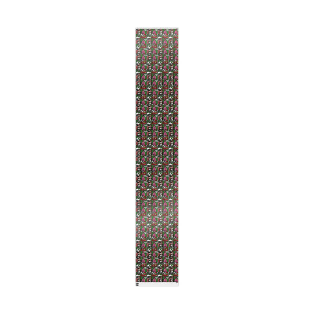 Christmas Wrapping Paper Roll — Santa’s Favorite Pattern Holiday Gift Wrap Puerto Rico Wrapping Paper – Cultural Gift Wrap | Boricua Heritage Design