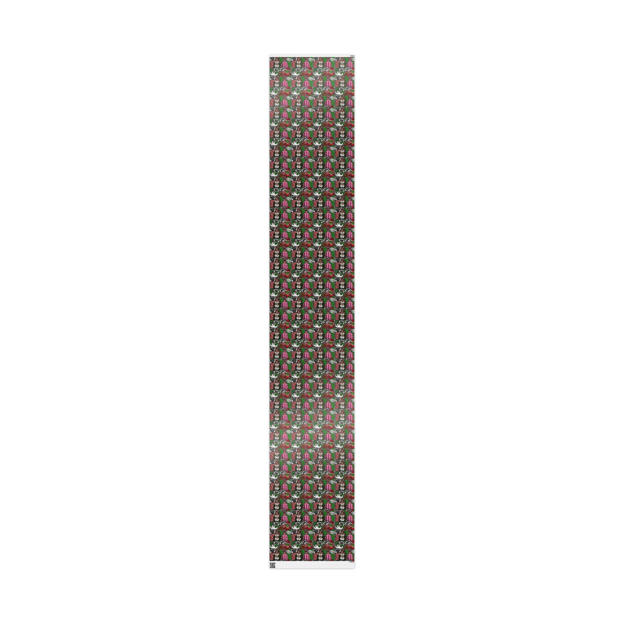 Christmas Wrapping Paper Roll — Santa’s Favorite Pattern Holiday Gift Wrap Puerto Rico Wrapping Paper – Cultural Gift Wrap | Boricua Heritage Design