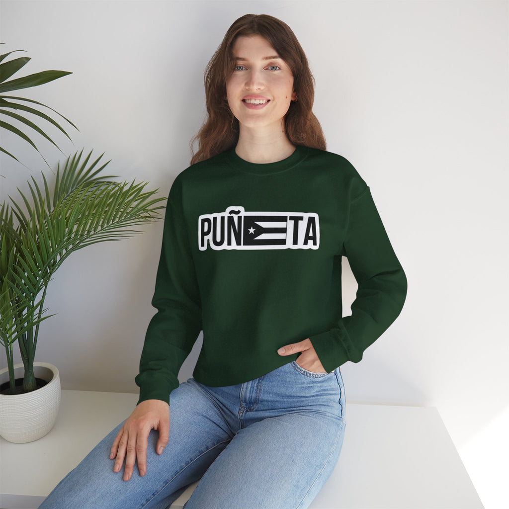 Puñeta Sweatshirt  Puerto Rican Flag Graphic Crewneck