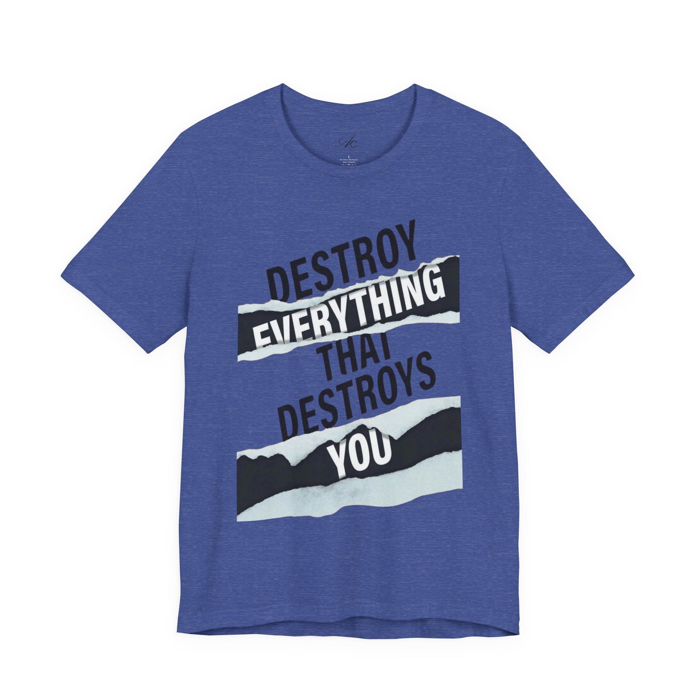 Destroy Everything That Destroys You T-Shirt  Bold Typographic Graphic Tee