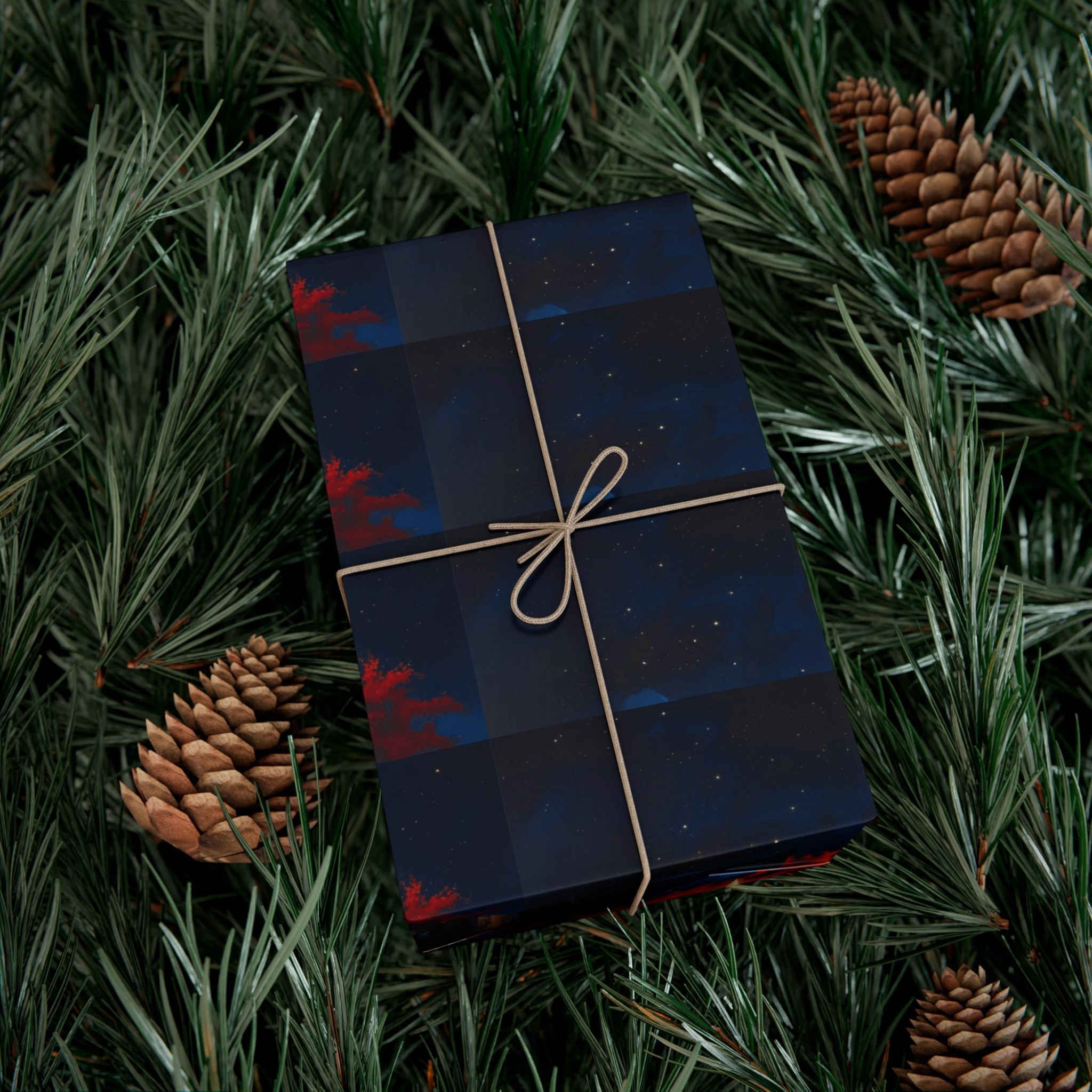 Christmas Star Gift Wrap Paper Puerto Rico Wrapping Paper Cultural Gift Wrap | Boricua Heritage Design | Holiday & Celebration Gift Packaging