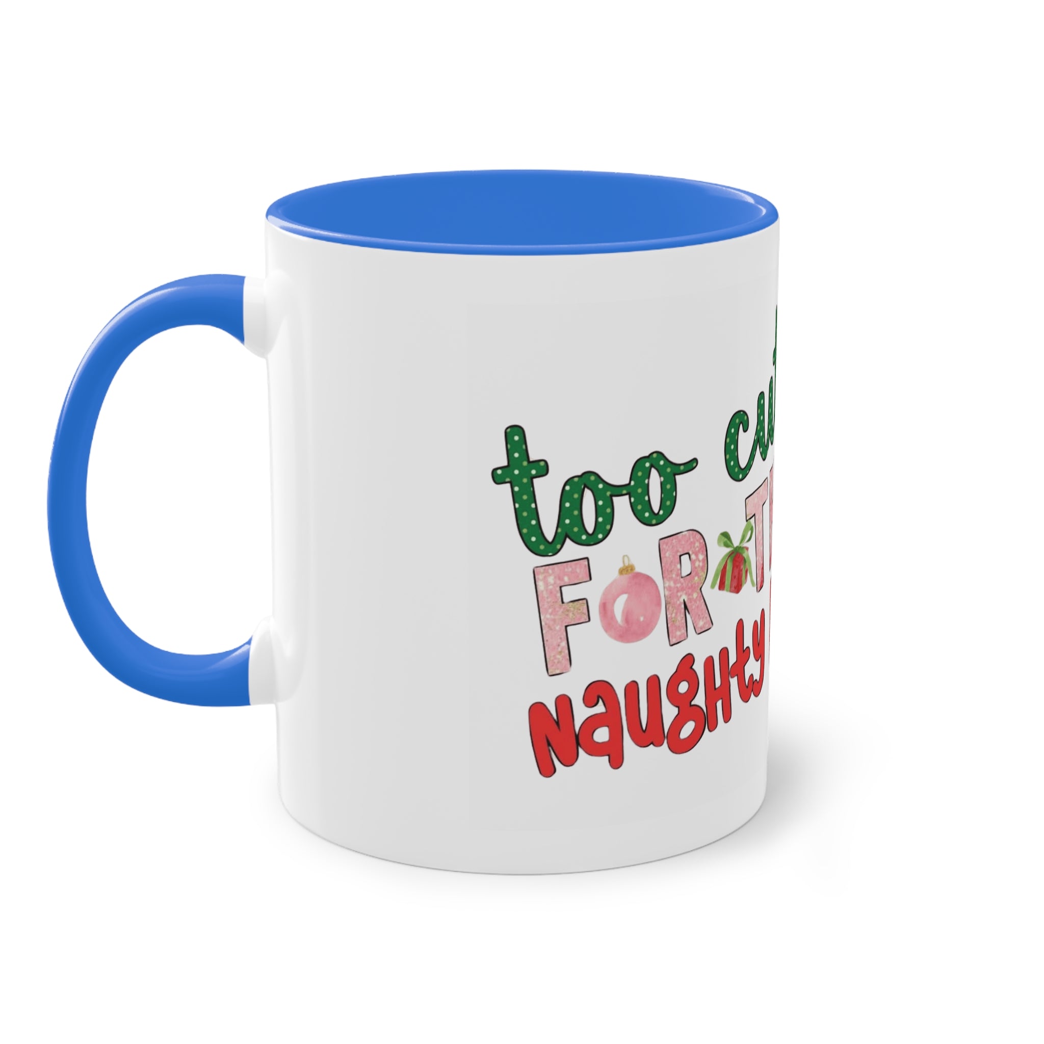Cute Grinch Two-Tone Coffee Mug - Perfect for Holiday Cheer! Christmas Mugs Collection