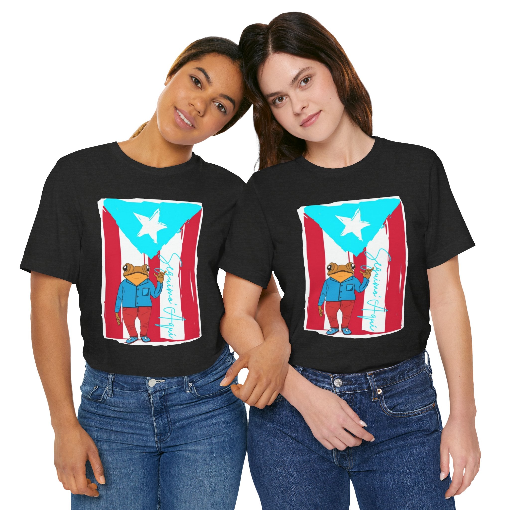 Puerto Rican Coqui Flag T‑Shirt  Boricua Pride Tee