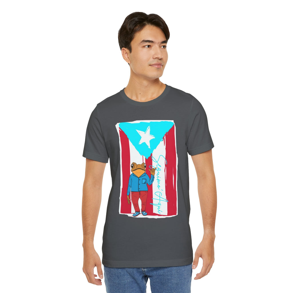 Puerto Rican Coqui Flag T‑Shirt  Boricua Pride Tee
