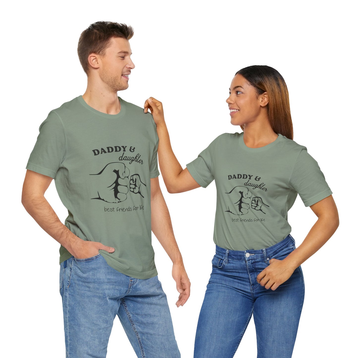 Daddy Daughter Best Friends Unisex Tee Fathers Day Gift, Family Matching Shirts, Kids & Dad Tee, Cute Parenting Apparel