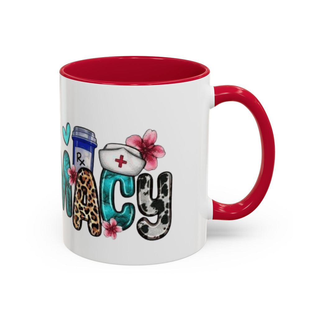 Pharmacy Nurse Coffee Mug — Cute Leopard & Teal Medical Design (11oz/15oz)Christmas mug for all healthcare heroes