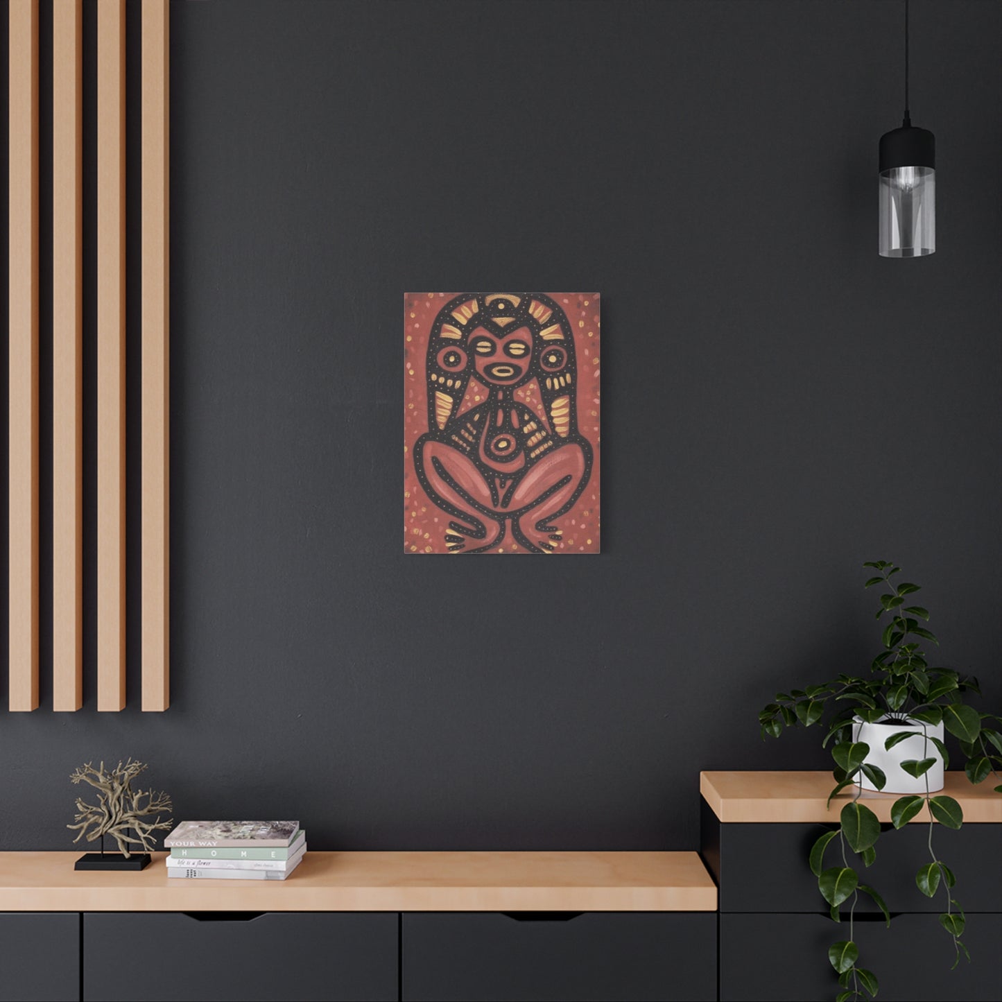 PUERTO RICO Culture Indians Inspired Print, Modern Tribal Artwork