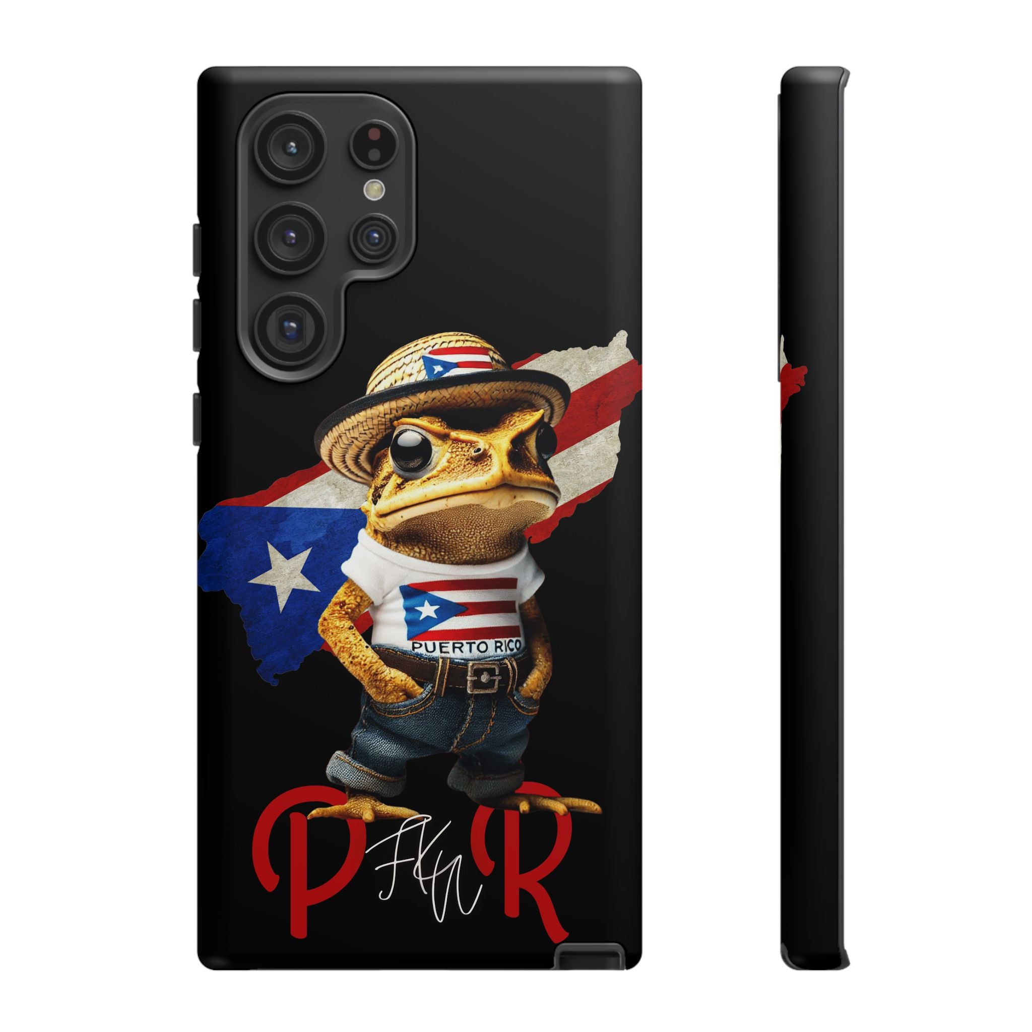 Puerto Rican Frog Tough Phone Case  Puerto Rico Flag Patriotic Protective Case