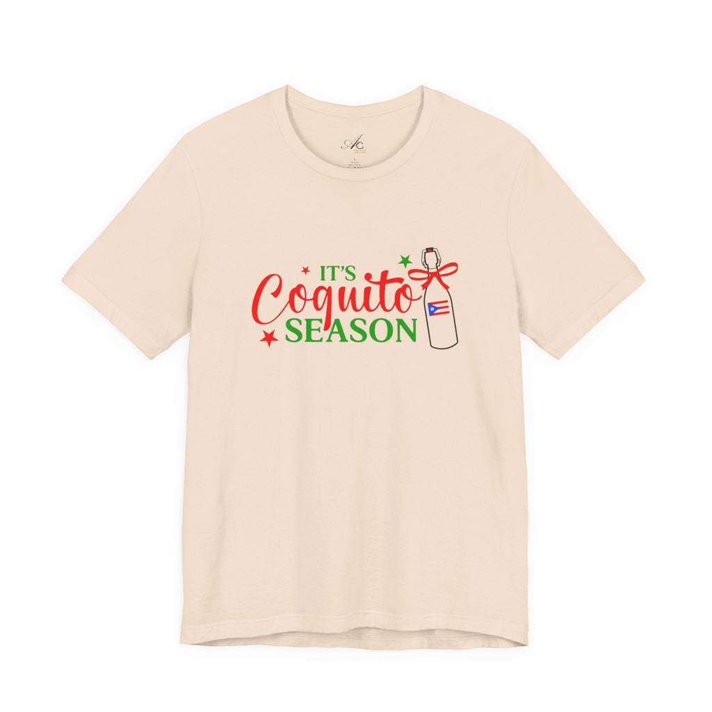 It's Coquito Season T-Shirt - Christmas Puerto Rican Holiday Cocktail Tee