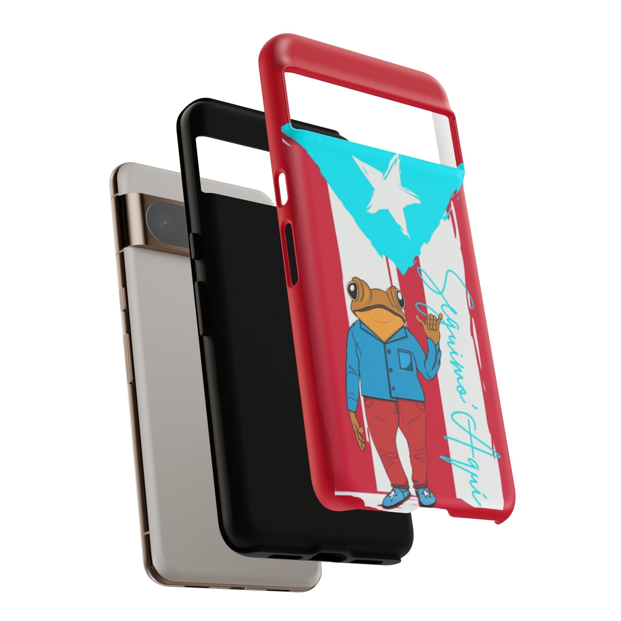 Puerto Rican Flag Frog Design ("Señorita Hops")Phone Case Isla del Encanto Phone Case – Puerto Rican Style