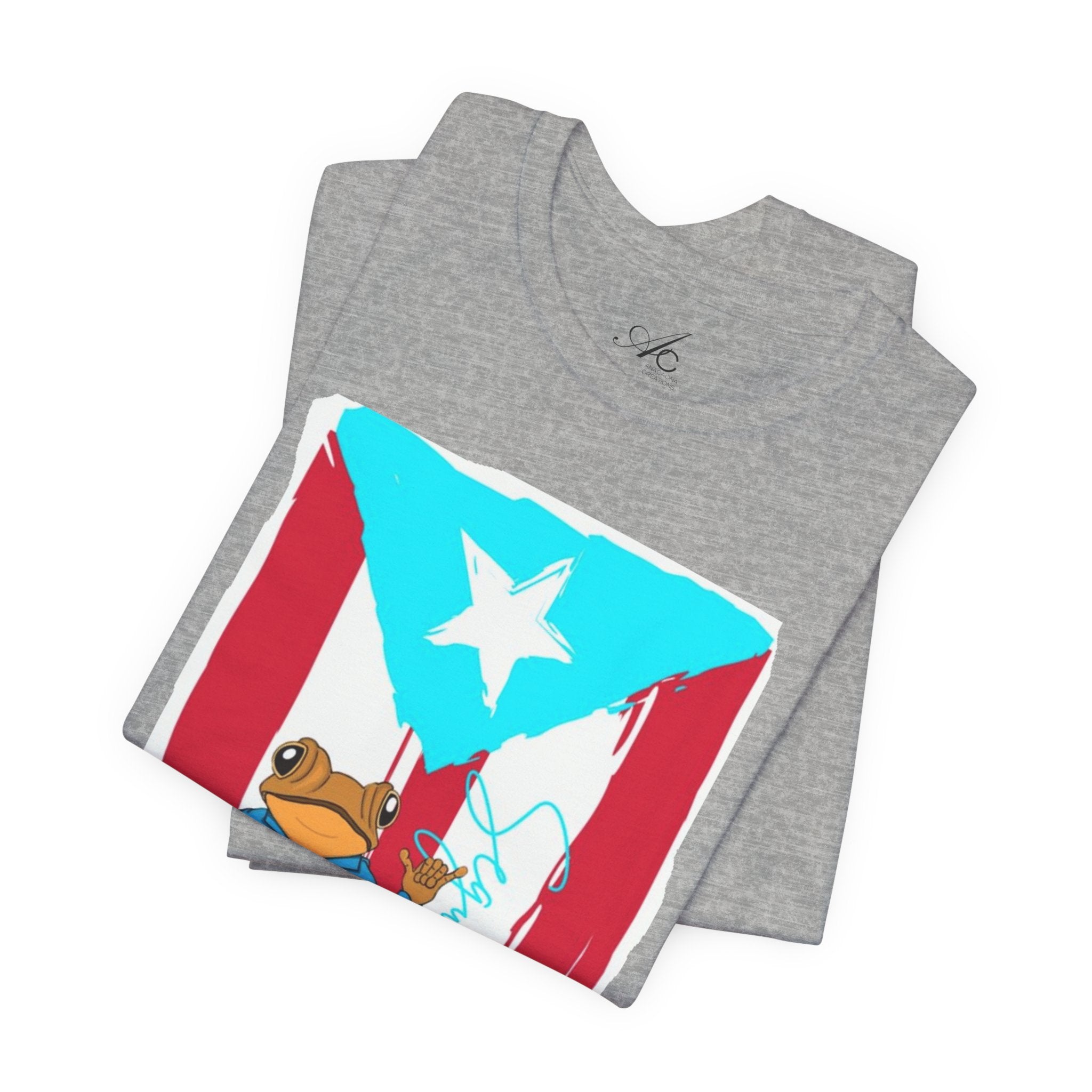 Puerto Rican Coqui Flag T‑Shirt  Boricua Pride Tee