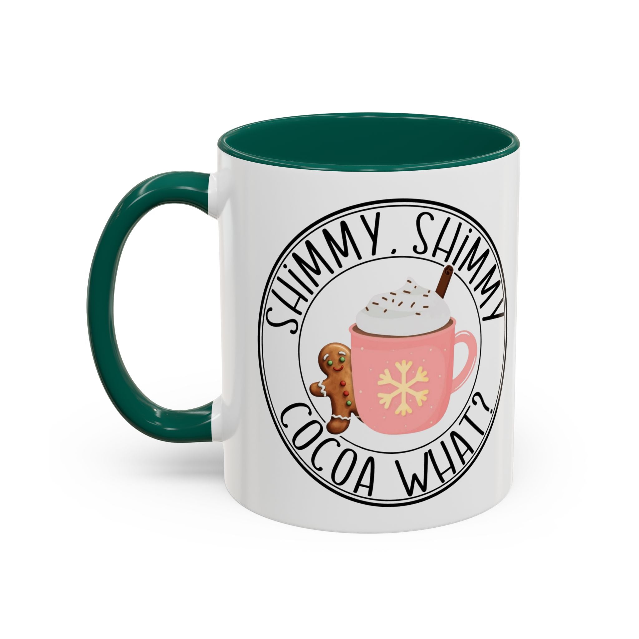 Cute Cocoa Mugs with Gingerbread Design Perfect for Winter Holiday CheerBeverage Cup Christmas Design