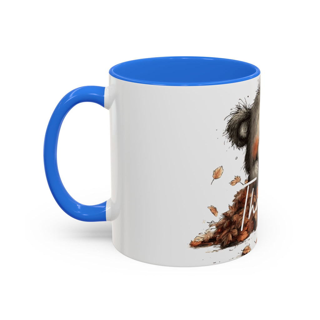Thankful Bear Autumn Mug — Cute Fall Coffee Cup (11oz, 15oz)