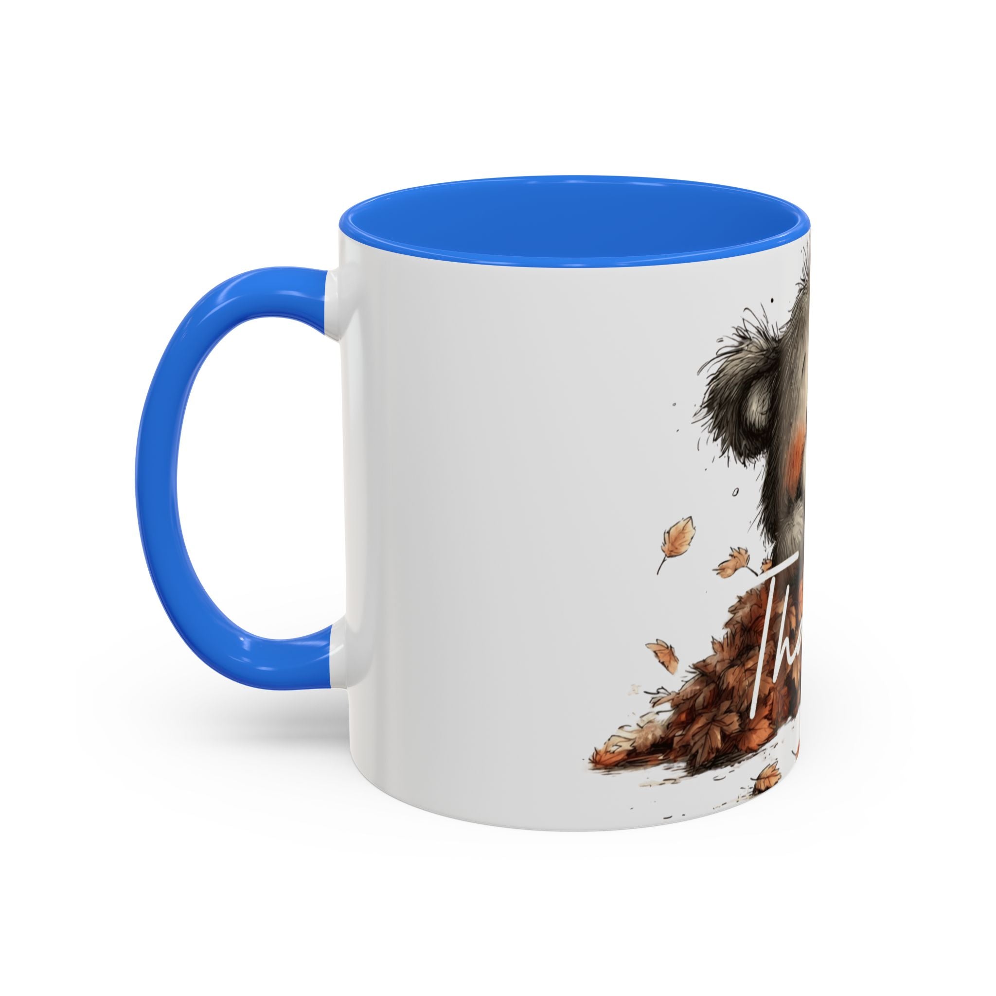 Thankful Bear Autumn Mug — Cute Fall Coffee Cup (11oz, 15oz)