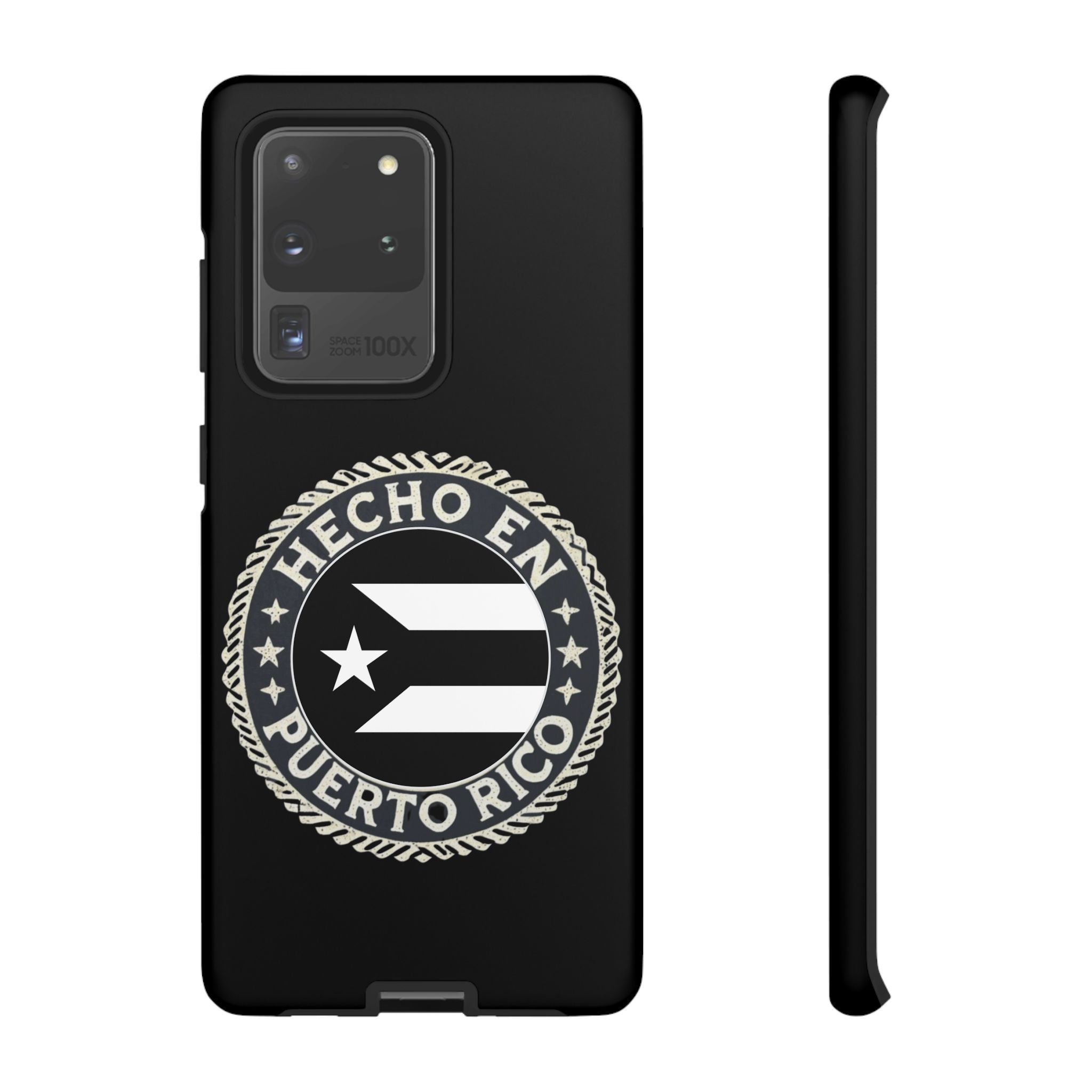 Hecho en Puerto Rico Phone Case  Puerto Rican Flag Emblem Tough Protective Cover