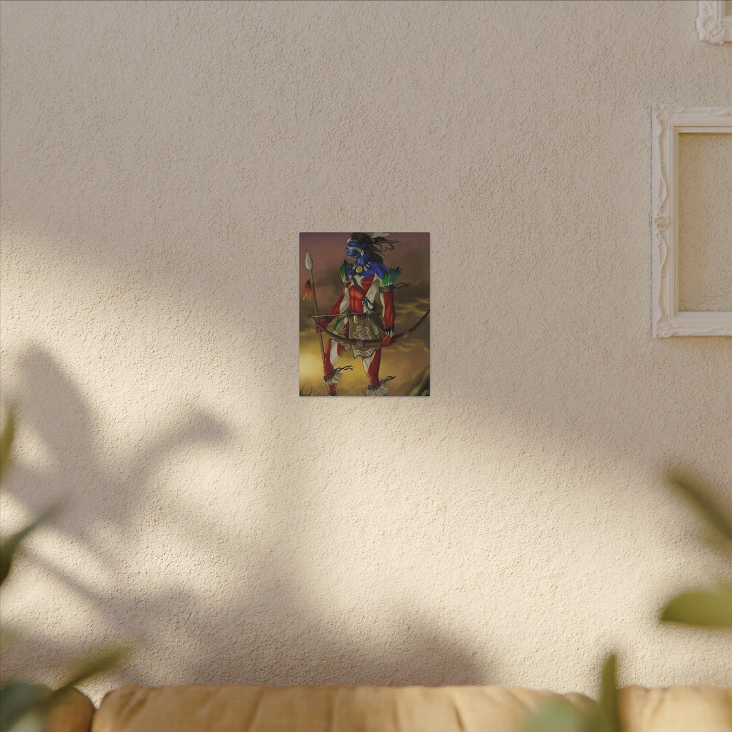 Borikén Rooted in Culture, Radiating Power Tribal Puerto Rico Warrior Canvas Art, Taino Wall Decor, Boho, Unique Gift for Collectors, Cultural Prints