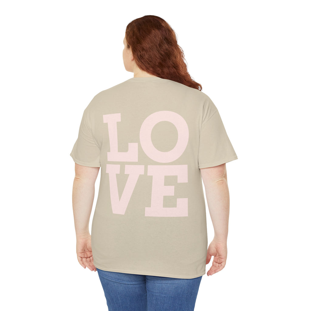 Pink Heart Cherries Tee  LOVE Graphic Valentine T-Shirt