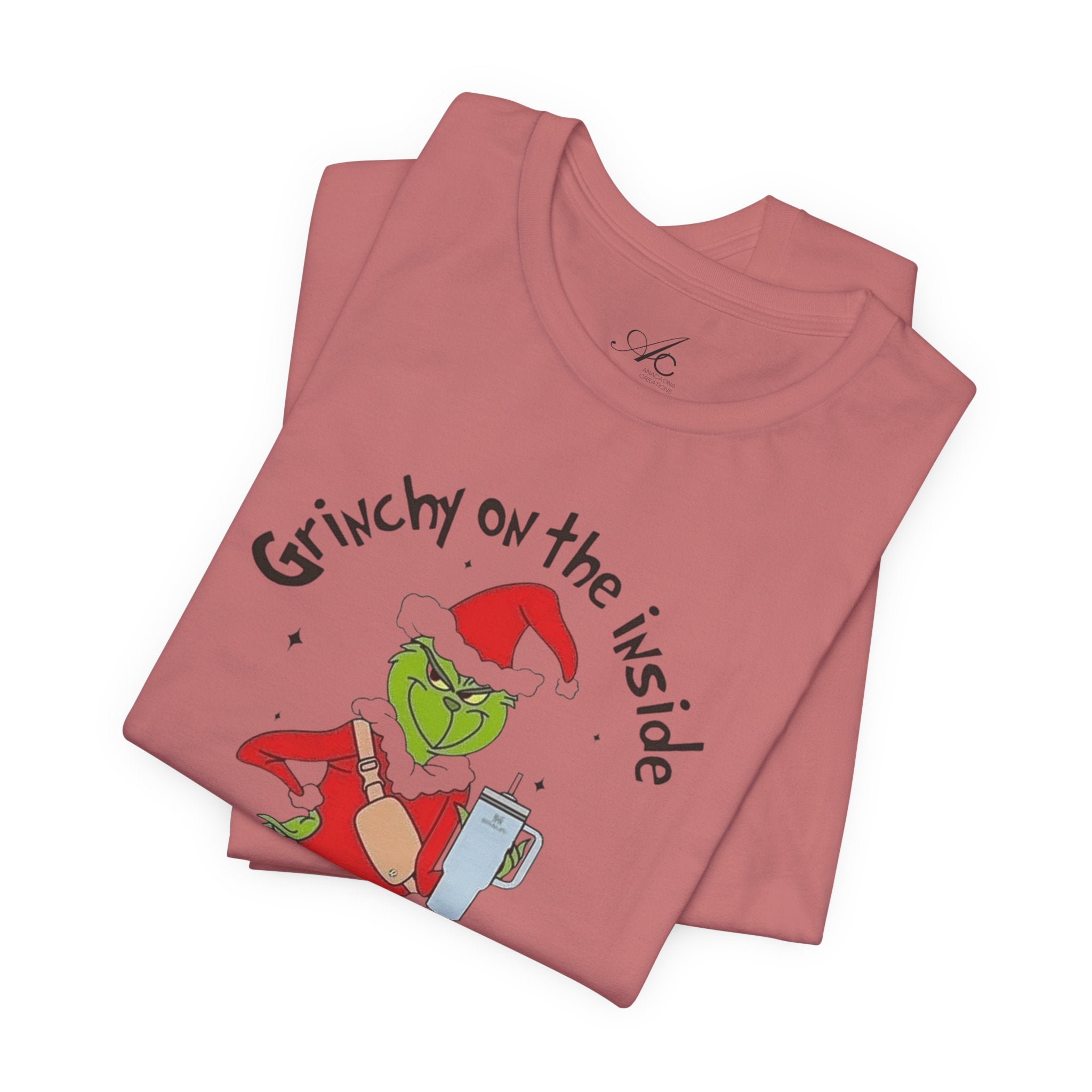Grinch-Inspired Holiday Tee: 'Grinchy on the Inside, Boogie on the Outside'