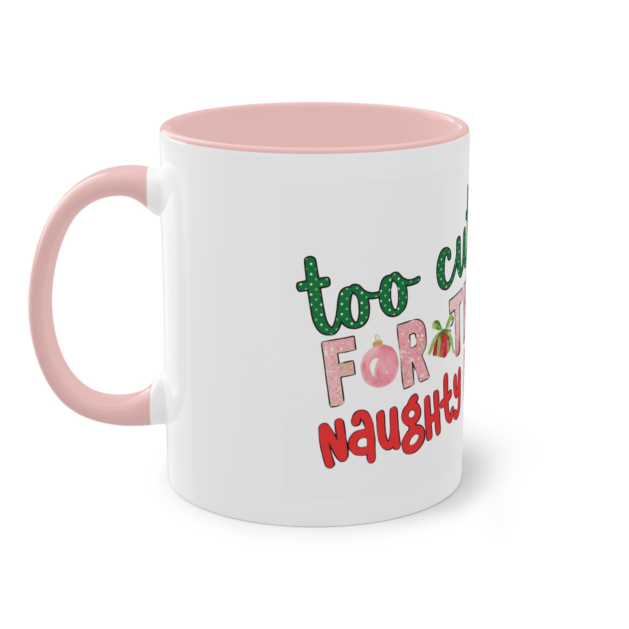 Cute Grinch Two-Tone Coffee Mug - Perfect for Holiday Cheer! Christmas Mugs Collection